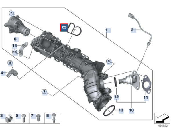 11618571001 - NEW BMW X1 F48 PROFILE SEAL 11618571001 ORIGINAL
