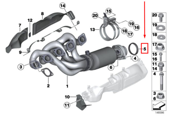 11627832535 - NEW BMW 5 E60 DISPENSING OIL SEAL 11627832535??7832535 ORIGINAL