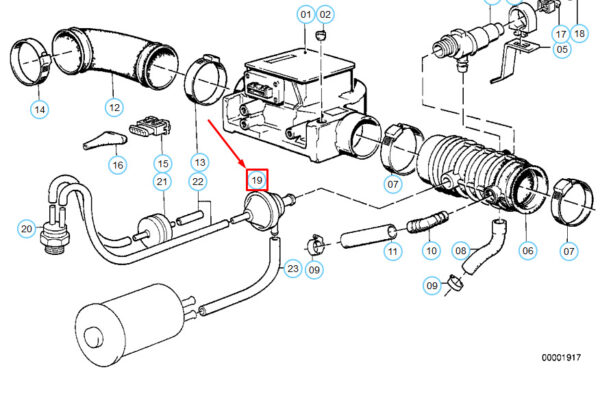 11631706273 - NEW BMW 5 E28 AIR VALVE 11631706273 OEM