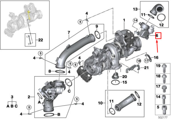 11658579371 - BMW X5 G05 M50dX engine start valve 11658579371 NEW ORIGINAL