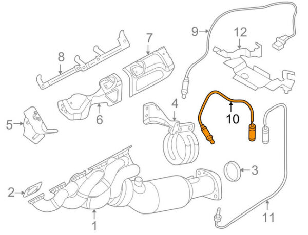 11787836451 - NEW BMW M5 E60 LAMBDA OXYGEN SENSOR 11787836451 7836451 OEM
