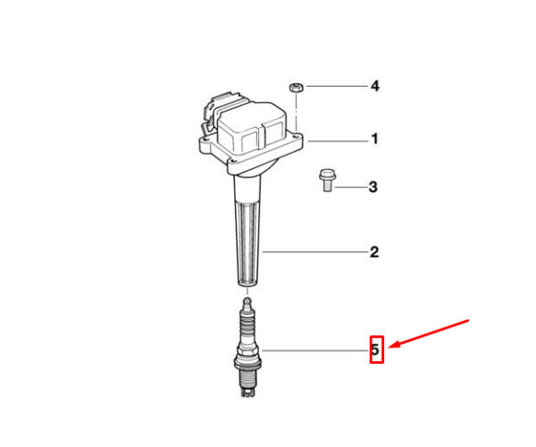 12120037608 - OEM BMW E39 E52 R50 R52 R53 HIGH POWER SPARK PLUG 1PCS 12120037608 GENUINE