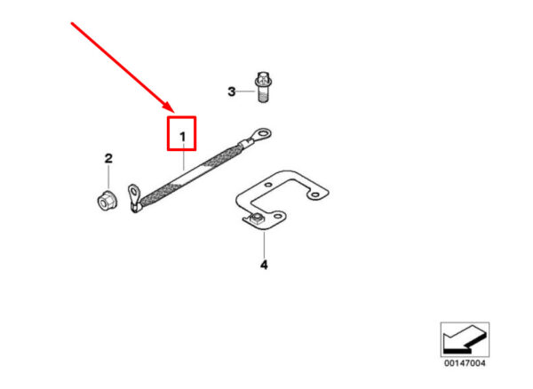 12427551714 - BMW 3 E90 Engine Band Interference Suppression 7551714 12427551714 NEW GENUINE