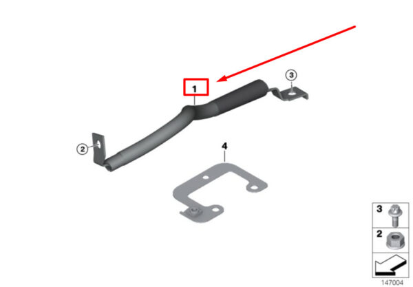 12427555222 - NEW BMW 3 E90 INTERFERENCE SUPPRESSION TAPE 12427555222 7555222 ORIGINAL