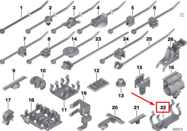 12517513226 - NEW MINI F57 ELECTRIC CABLE SYSTEM FIXED ARC 7513226 12517513226 GENUINE