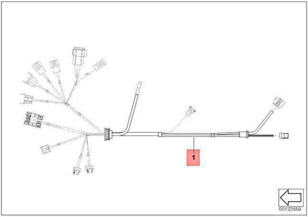 12517570595 - OEM BMW X1 E81 82 E84 E87 WIRING HARNESS ENGINE GEARBOX MODULE 12517570595 NEW