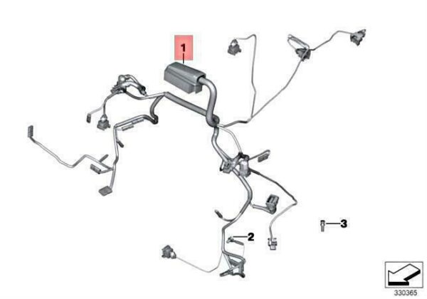 12518548703 - OEM BMW K21 0A16 ENGINE WIRING HARNESS 12518548703 GENUINE NEW
