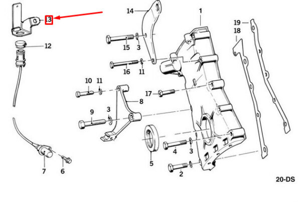 12521274629 - NEW BMW 7 E32 DIAGNOSTIC CONNECTOR HOLDER 12521274629 274629