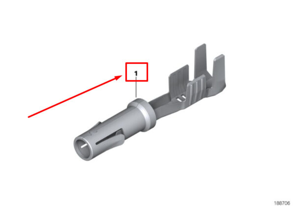 12521740180 - BMW i3 I01 socket socket connection terminal 12521740180 1740180 NEW ORIGINAL