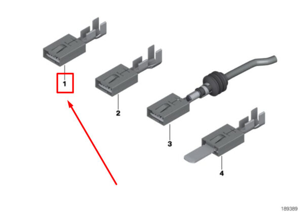 12527508006 - NEW BMW X3 G01 F97 PLUG CONNECTION FEMALE 7508006 12527508006 GENUINE