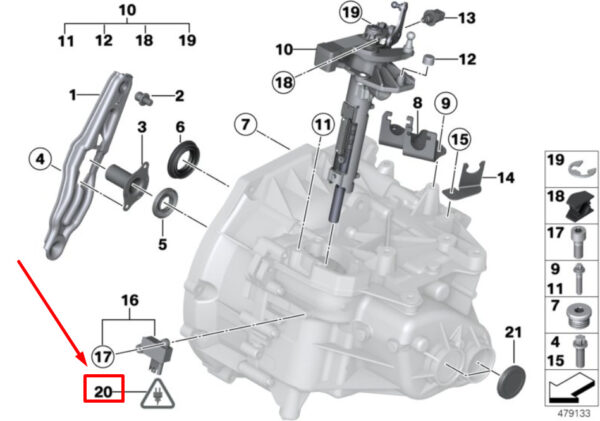 12527513331 - MINI COUNTRYMAN R60 socket housing 7513331 12527513331 NEW ORIGINAL