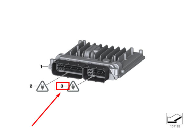 12527521527 - BMW 3 Series Coupe E92 26-Pin Male Housing 12527521527 7521527 NEW ORIGINAL