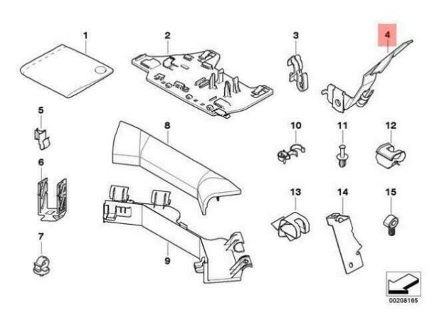 12527555006 - OEM BMW E60N BRACKET LAMBDA PROBE OXYGEN SENSOR CABLE 12527555006 GENUINE NEW