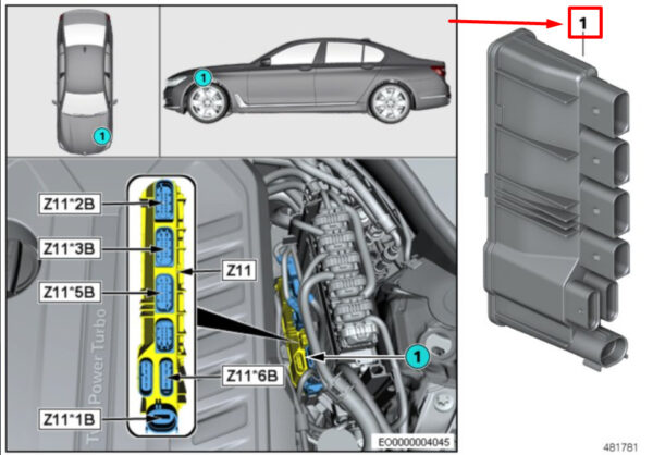 12638638552 - NEW BMW 5 G30 INTEGRATED SUPPLY CONTROL MODULE 8638552 12638638552