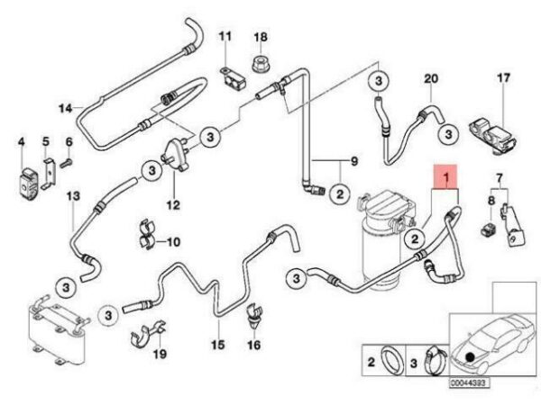 13537787367 - OEM BMW E38 SALOON FUEL FEED LINE 13537787367 GENUINE NEW