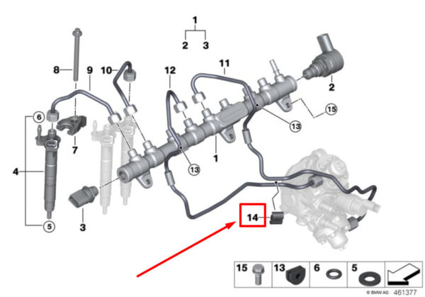 13537812878 - NEW BMW 3 TOURING G21 FUEL SYSTEM ABSORBER 13537812878 7812878 GENUINE