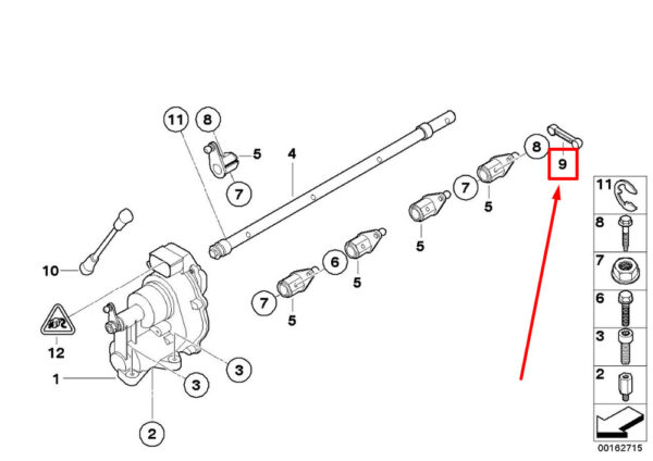 13547832148 - NEW BMW 3 CONVERTIBLE E93 ENGINE BAR 13547832148 7832148 ORIGINAL
