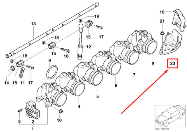 13547836295 - NEW BMW Z4 COUPE E86 FUEL SYSTEM LOWER COVERING 13547836295 7836295 ORIGINAL