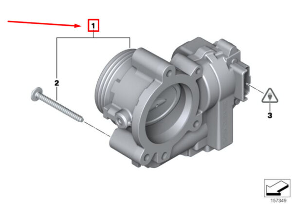13548675278 - MINI CONVERTIBLE S R57 THROTTLE BODY / BODY 8675278 13548675278 NEW GENUINE
