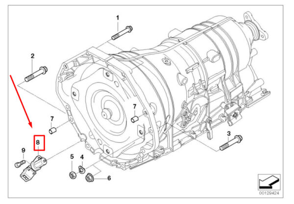 13627639278 - NEW BMW 5 E60 CAMSHAFT POSITION SENSOR 13627639278 7639278 GENUINE
