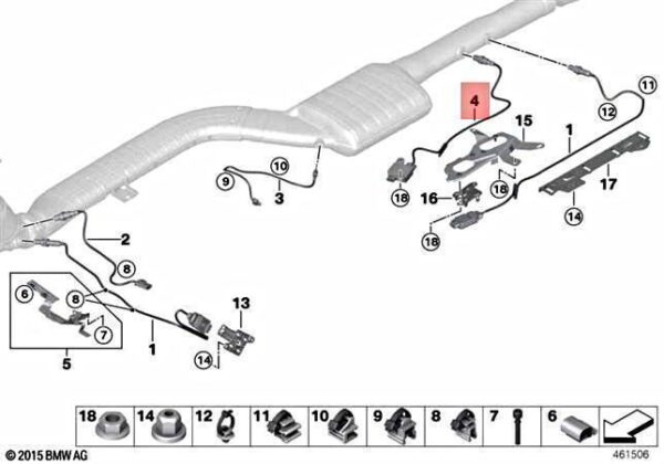 13628582025 - Genuine BMW 5 F10 7 F02 8 G14 X3 G01 PM Sensor 13628582025