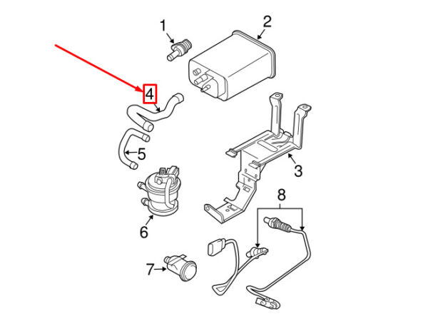16131495968 - MINI COOPER R50, R53 CONNECTING LINE 16131495968 1495968 NEW GENUINE
