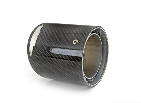 18302349677 - MINI New Genuine F55 JCW Exhaust Tailpipe Cover Tip Carbon Fiber 2349677 OEM