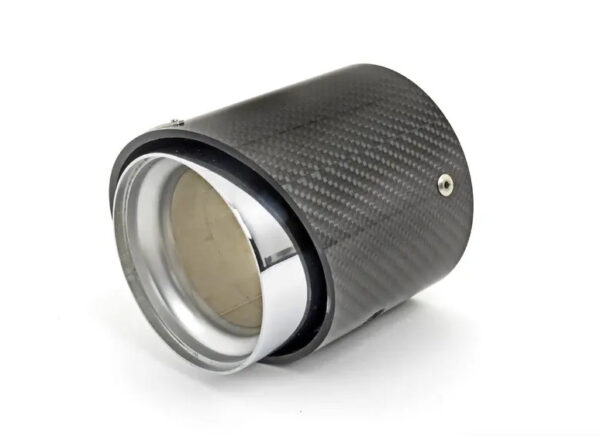 18302349677 - MINI New Genuine F55 JCW Exhaust Tailpipe Cover Tip Carbon Fiber 2349677 OEM