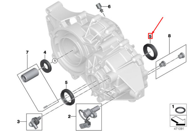 27208679866 - MINI COUNTRYMAN F60 RADIAL SHAFT SEAL OUTLET 27208679866 NEW GENUINE