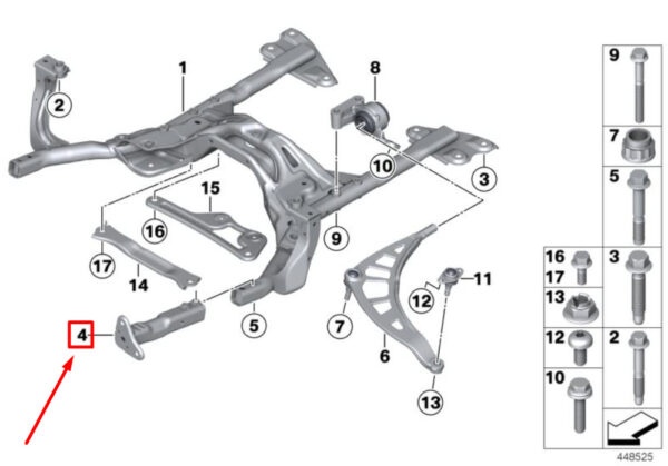 31106772231 - MINI COOPER R56 FRONT LEFT BUMPER BRACKET 31106772231 NEW GENUINE