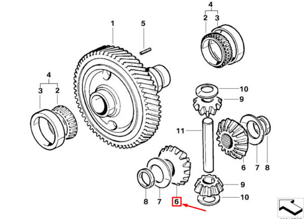 31531031013 - NEW MINI COOPER R50, R53 DRIVE SHAFT SPROCKET LHD 31531031013 1031013
