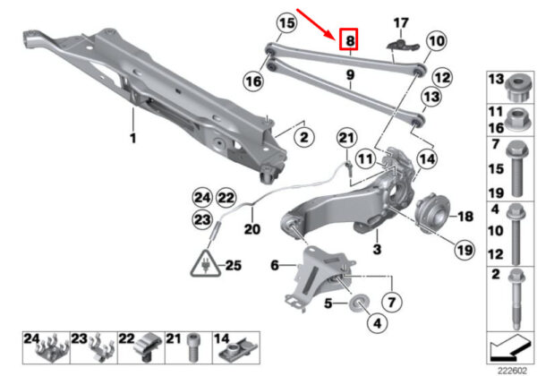 33326768724 - MINI COOPER R56 upper right right wing rear 33326768724 NEW