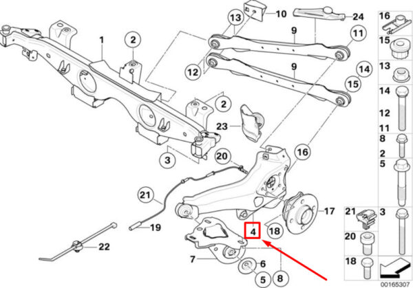 33326769026 - MINI CONVERTIBLE R52 rear right longitudinal handlebar 6769026 33326769026 NEW REAL