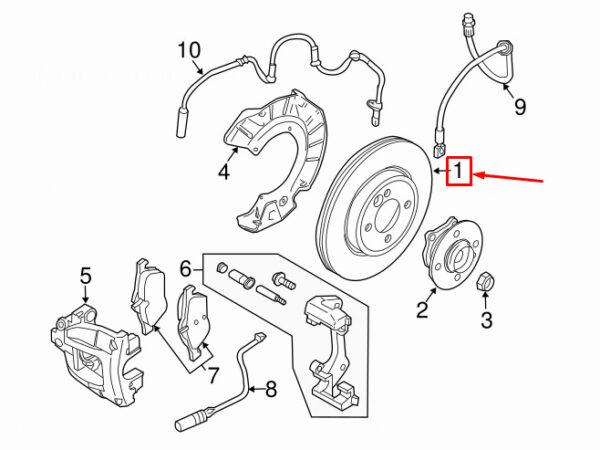 34116768933 - MINI CONVERTIBLE R52 FRONT BRAKE DISC 34116768933 6768933 NEW GENUINE