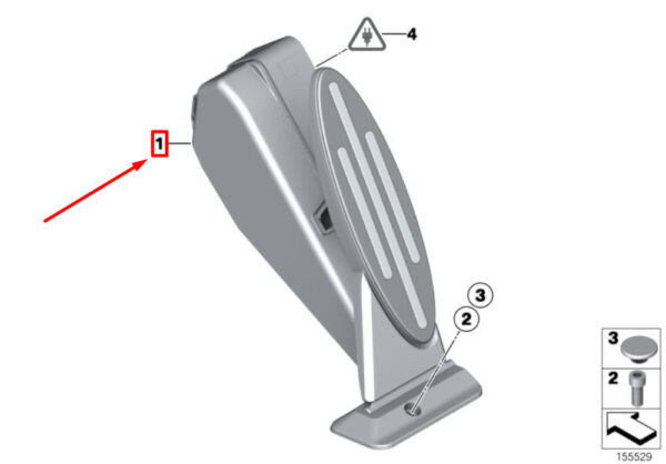 35426853180 - MINI CLUBMAN F54 ACCELERATOR PEDAL 35406889815 NEW GENUINE