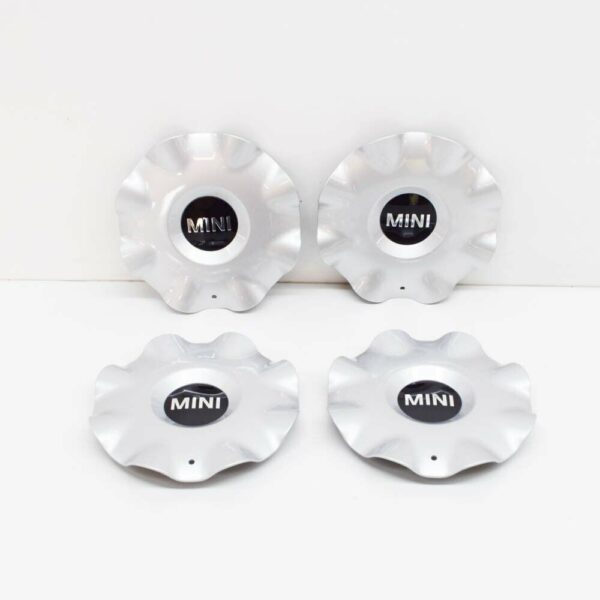36109804231 - NEW MINI COUNTRYMAN R60 WHEEL SILVER HUB CAP SET 36109804231 9804231 OEM