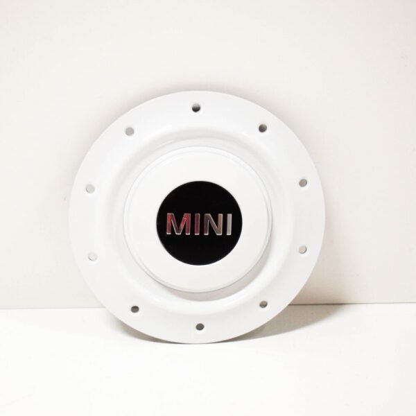36131512573 - MINI Cooper R50 Wheel Centre Hub Cap 1x White 16" 36131512573 NEW GENUINE