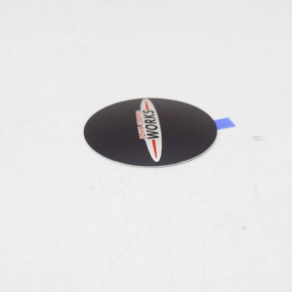 36136786764 - NEW OEM MINI COOPER R56 JCW LOGO WHEEL CENTER CAP STICKER 36136786764 GENUINE