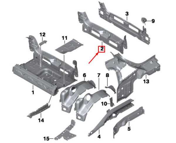 41002759345 - NEW MINI ROADSTER R59 REAR INTERIOR TRIM 41002759345 2759345 ORIGINAL