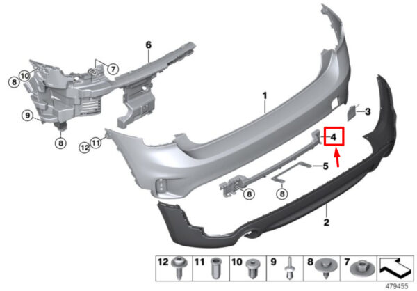 51127401870 - NEW MINI COUNTRYMAN F60 SMART OPENER MOUNTING 7401870 51127401870 ORIGINAL