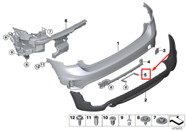 51127482914 - NEW MINI F60 TAILGATE OPENING ADAPTER CONTACTLESS 7482914 51127482914 ORIGINAL