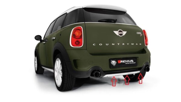 51129812743 | MINI COUNTRYMAN R60 ALL 4 10-16 REAR BUMPER LOWER DIFFUSER 9812743- NEW ORIGINAL