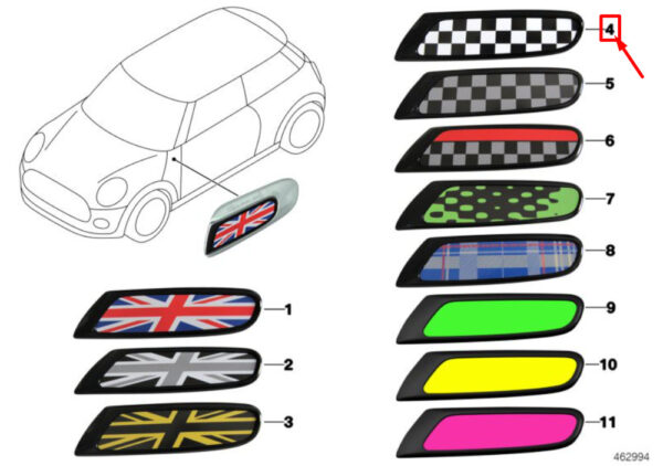 51132410452 - NEW OEM MINI COOPER F55 FRONT SIDE SCUTTLE TRIM COVER SET 51132410452 GENUINE