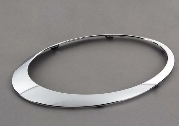 51137149906 - ORIGINAL OEM Mini R56 R57 Original Chrome Headlight Cover Ring RIGHT 511