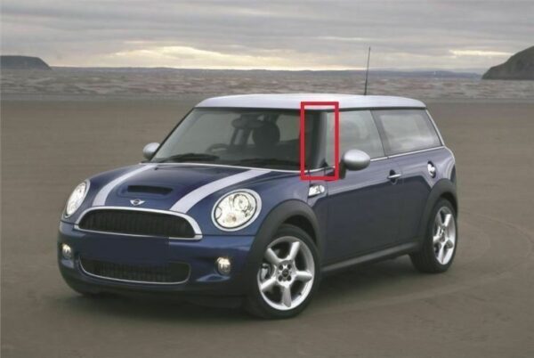 51137272583 - New Genuine MINI R55 R56 R57 A-Pillar Black Trim Cover With Gasket N/S Left OEM