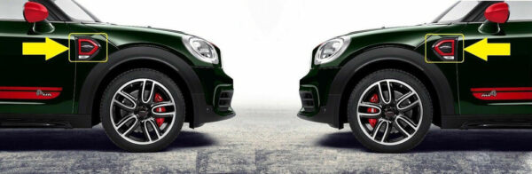 51137414098 - New Genuine MINI F60 Countryman JCW ALL4 Set Of JCW Side Marker Trims Left+Right