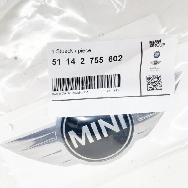 51142755602 - MINI R55 Clubman bonnet mini emblem badge logo 2755602 51142755602 NEW