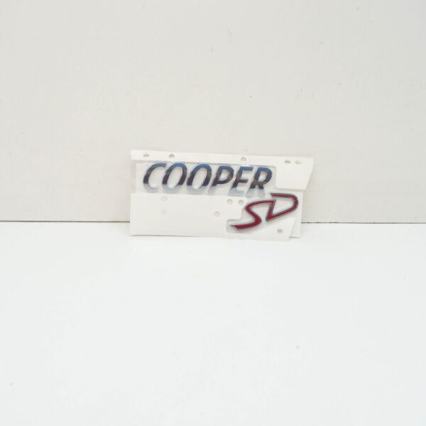 51147268514 - MINI Cooper F55 Trunk Lid Cooper SD Emblem 51147268514 NEW REAL