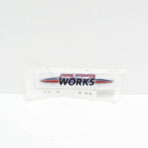 51147476376 - Mini F56 R55 R56 John Cooper Works Emblem Sticker 51147476376 New Original