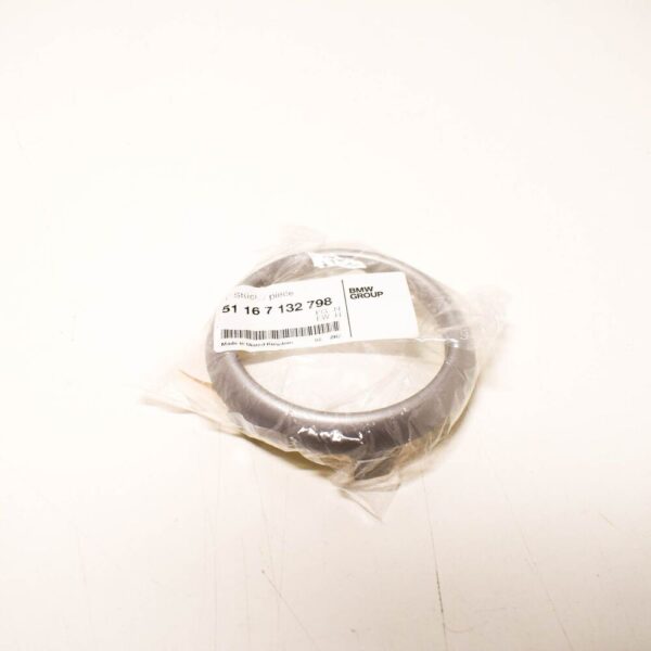 51167132798 - NEW MINI R50 REAR CENTER CONSOLE CUP HOLDER SILVER RING 51167132798 ORIGINAL